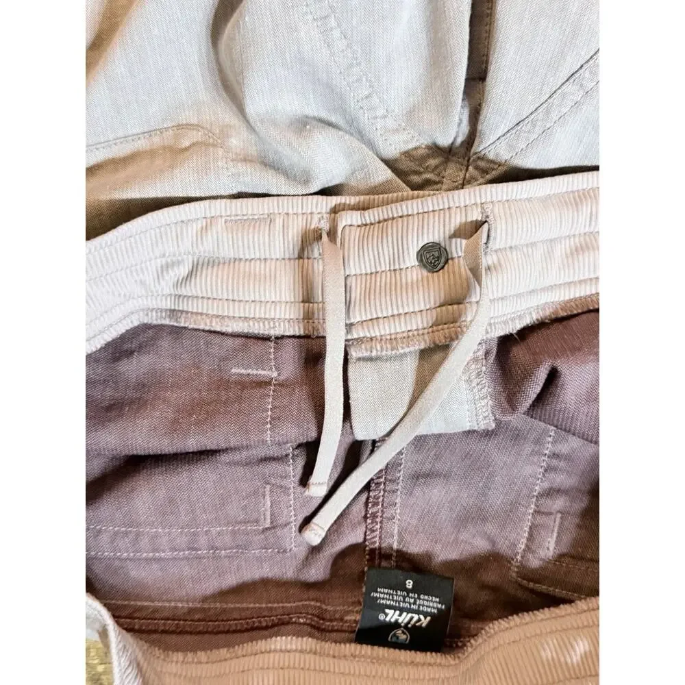 KUHL Cabo Linen Blend Shorts Womens Size 8 Outdoor Beach Boat UPF 50+ EUC